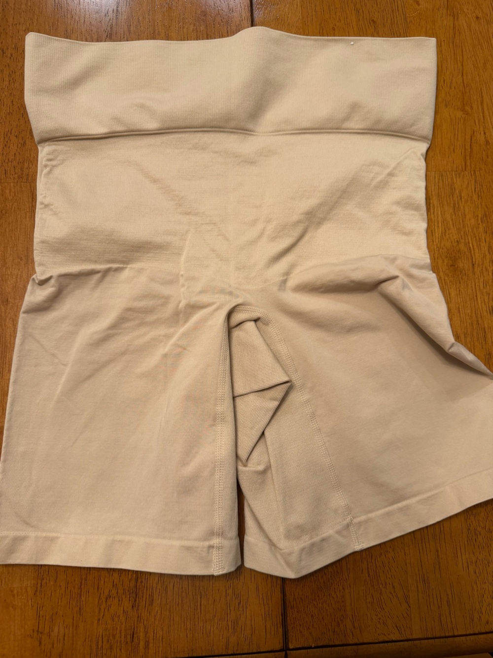 Cacique Beige High-Waist Slimmer Shorts